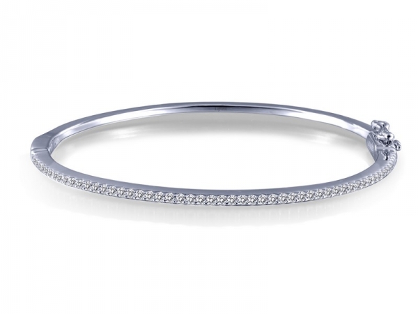 Silver & Simulated Diamond Bracelet by Lafonn Jewelry